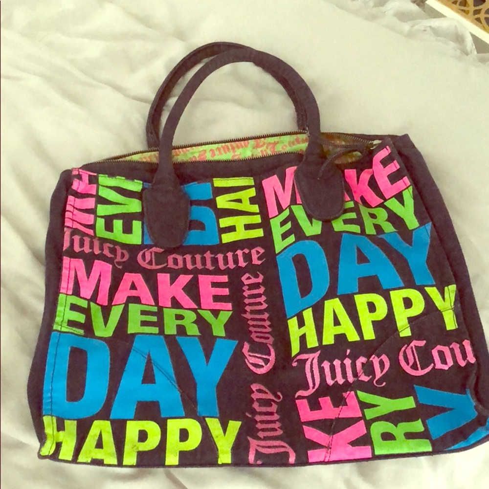 Juicy couture cloth bag with zipper